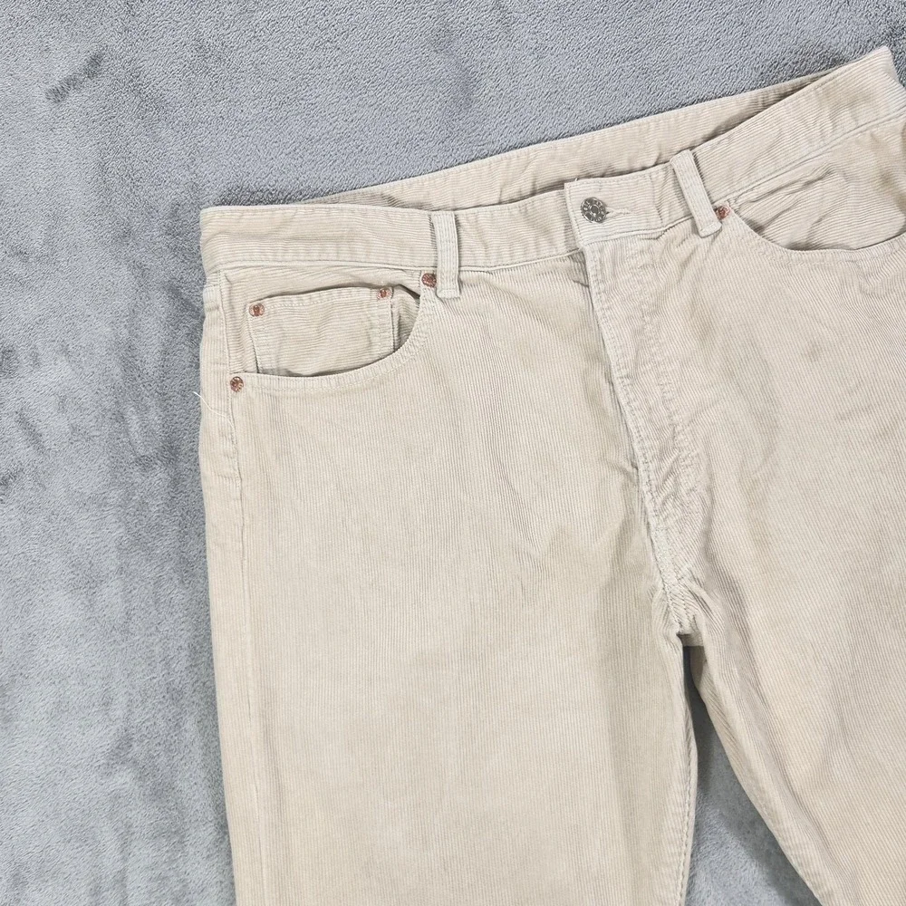 Buck Mason Pants Mens 34x32 Beige Ford Standard Corduroy Chino 5 Pocket Casual